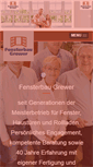 Mobile Screenshot of fensterbau-grewer.de